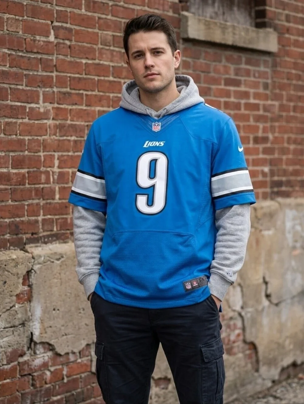 Nike NFL Elite Matthew Stafford Detroit Lions Authentic Jersey Size 56